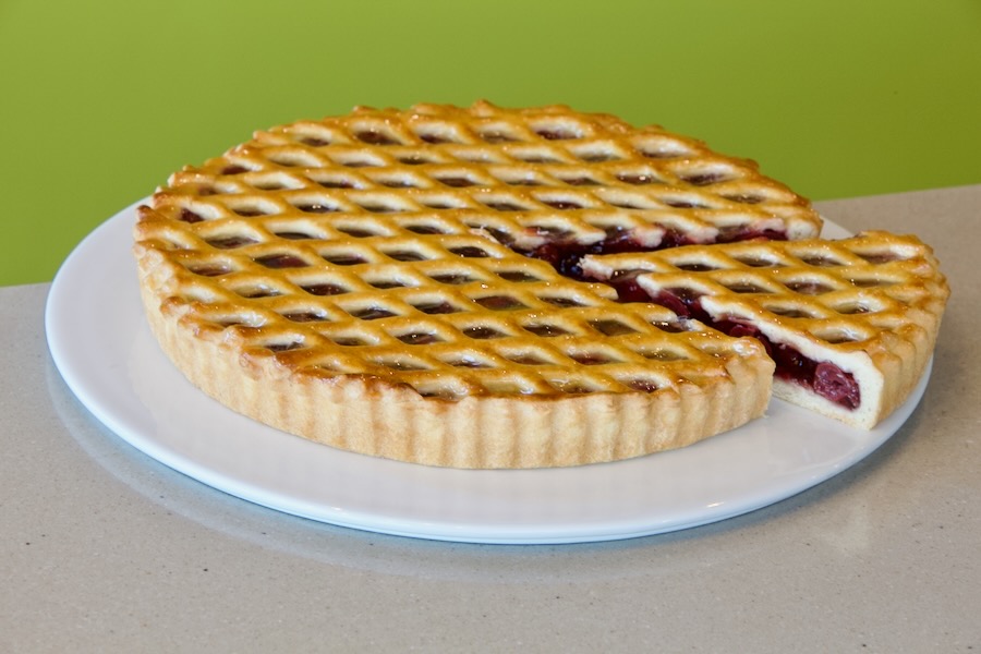 Kriekentaart (€21)